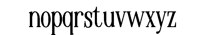 MAERISON SERIF Regular Font LOWERCASE