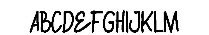 MATTEHEK FREE Font UPPERCASE