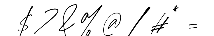 Mabrick Signature Regular Font OTHER CHARS