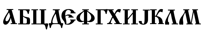 Macedonian Church Font UPPERCASE