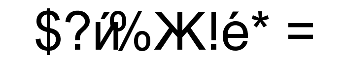 Macedonian Helv Font OTHER CHARS