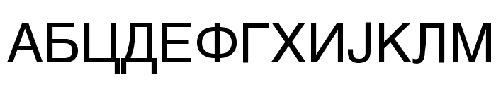 Macedonian Helv Font UPPERCASE