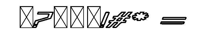 Machine Pro Font OTHER CHARS