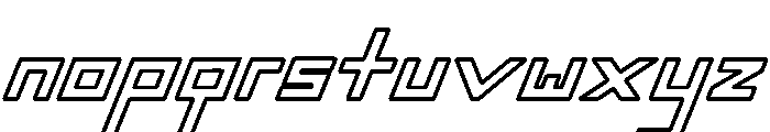 Machine Pro Font LOWERCASE