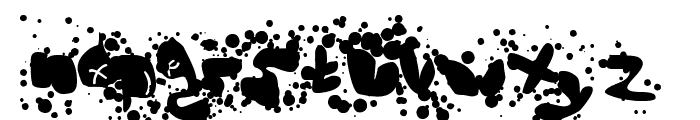 Mad Bubbles Font LOWERCASE