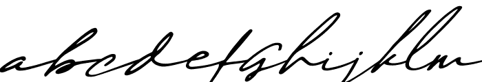 Maddison Signature DEMO oblique DEMO Font LOWERCASE