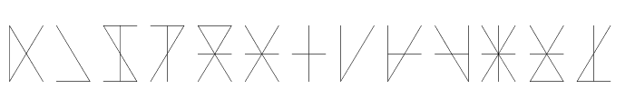 Madeon Runes Light Font LOWERCASE