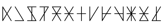 Madeon Runes Regular Font UPPERCASE