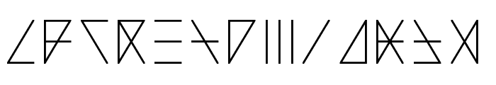 Madeon Runes Regular Font LOWERCASE