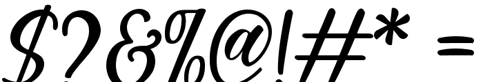 Madista Calligraphy Font OTHER CHARS