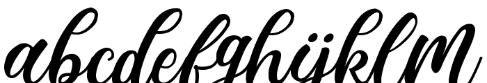 Madista Calligraphy Font LOWERCASE