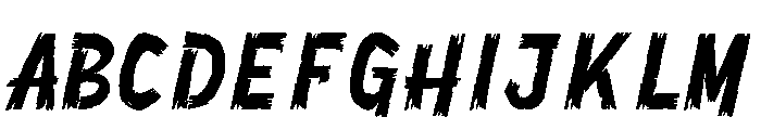 Madness Scratch Font UPPERCASE