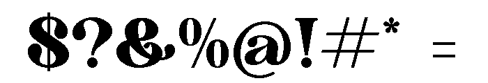 Madrid & Birch Font OTHER CHARS