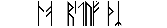 Maeshowe Font UPPERCASE