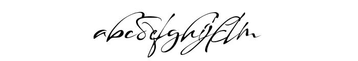 Maestro Signature Font LOWERCASE