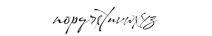 Maestro Signature Font LOWERCASE