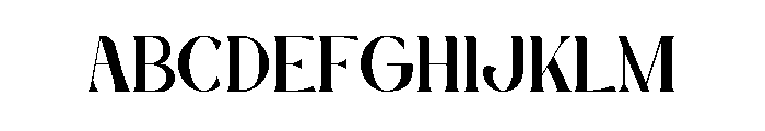 Magazine Type Face Font UPPERCASE