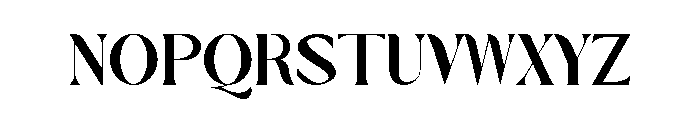 Magazine Type Face Font UPPERCASE