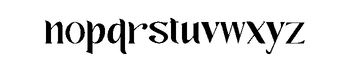 Magazine Type Face Font LOWERCASE