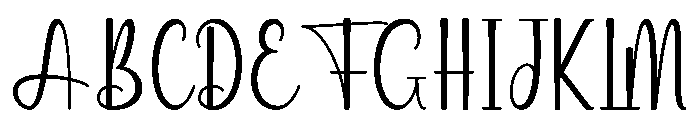 Magdalena1 Font UPPERCASE