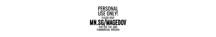 Magedov Military PERSONAL USE Regular Font OTHER CHARS