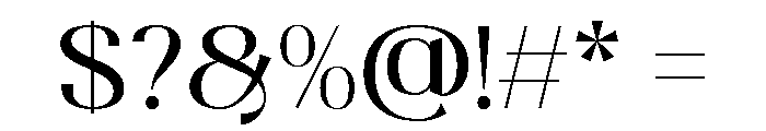 Magenda Regular Font OTHER CHARS