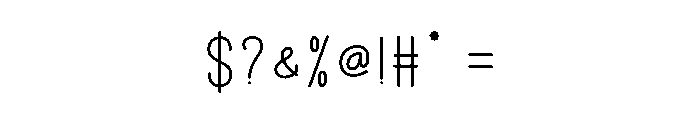 Magic House Font OTHER CHARS