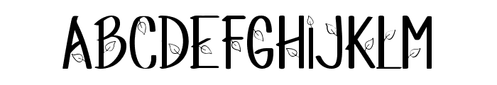Magic Leaf Font UPPERCASE
