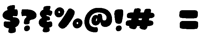 Magic Oval Font OTHER CHARS