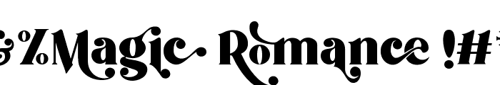 Magic Romance For Personal Use Font OTHER CHARS