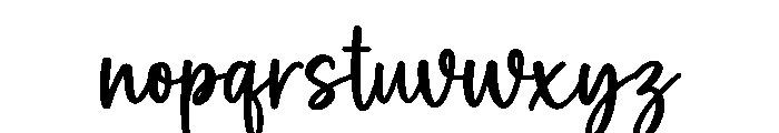 Magic Winter Font LOWERCASE