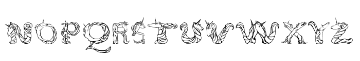 Magical Unicorn Light Font LOWERCASE
