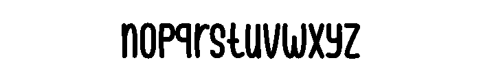 Magical Winter Font LOWERCASE