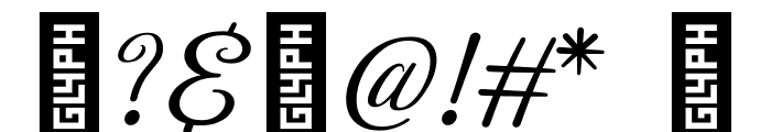 Magiera Script Font OTHER CHARS