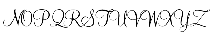 MahoganyOpti-Script Font UPPERCASE