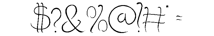 Mai Melanie Regular Font OTHER CHARS