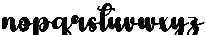 Maiden Font LOWERCASE