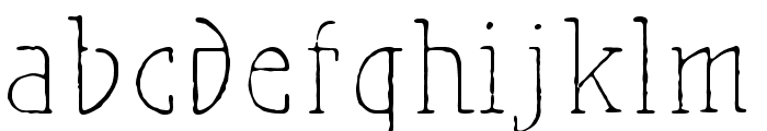 MaiersNr.Reduced-Light Font LOWERCASE