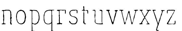 MaiersNr.Reduced-Light Font LOWERCASE