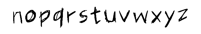 Main Regular Font LOWERCASE