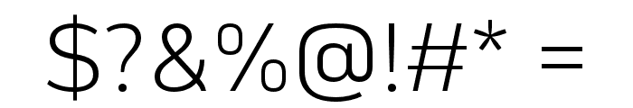 Mainlux-Light Font OTHER CHARS