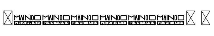 Mainoo Personal Use 1 Font OTHER CHARS