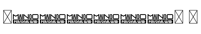 Mainoo Personal Use Font OTHER CHARS