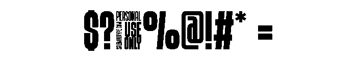 Maintanker_Personal_Use_Only Font OTHER CHARS