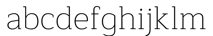 Maitree ExtraLight Font LOWERCASE
