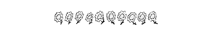 Maja's Flowers Font OTHER CHARS