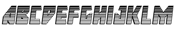 Major Force Chrome Italic Font LOWERCASE
