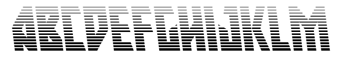 Major Force Gradient Leftalic Font UPPERCASE