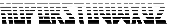 Major Force Gradient Leftalic Font UPPERCASE