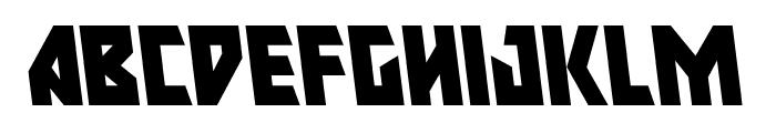 Major Force Leftalic Font LOWERCASE